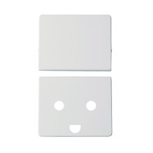 LK FUGA® tangent til stikkontakt m/jord hvid